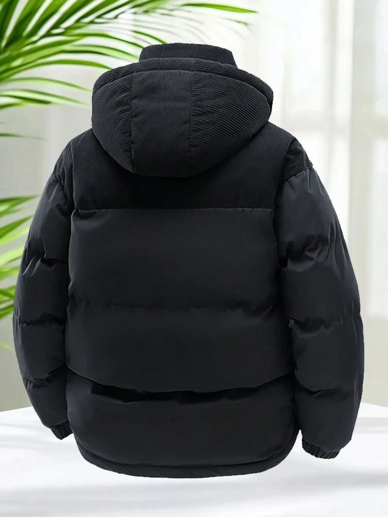 The Del Mar Men’s Warm Padded Hooded Puffer Jacket