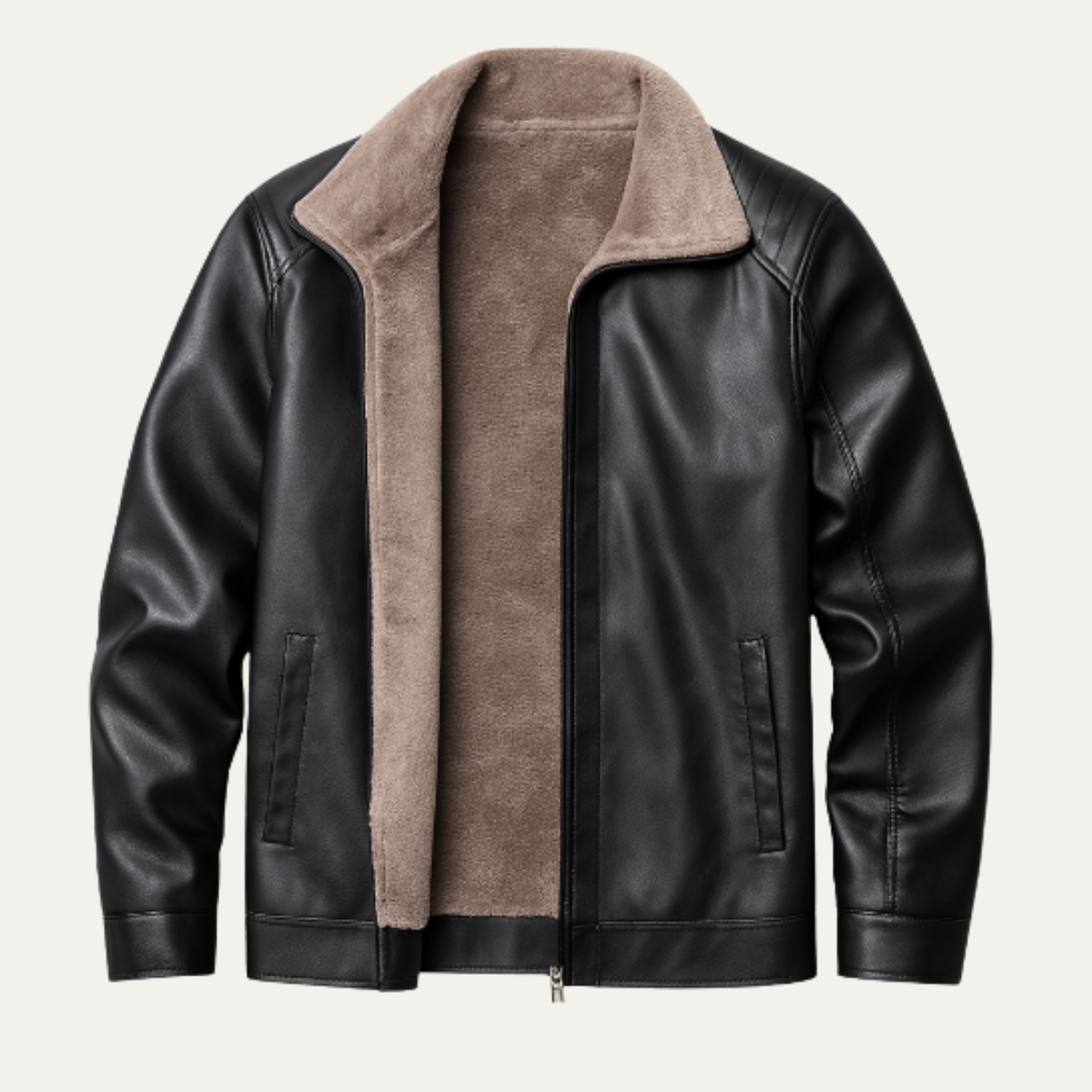 The Ragusa Men’s Winter Thick Fleece Lined Warm Casual Zip Jacket