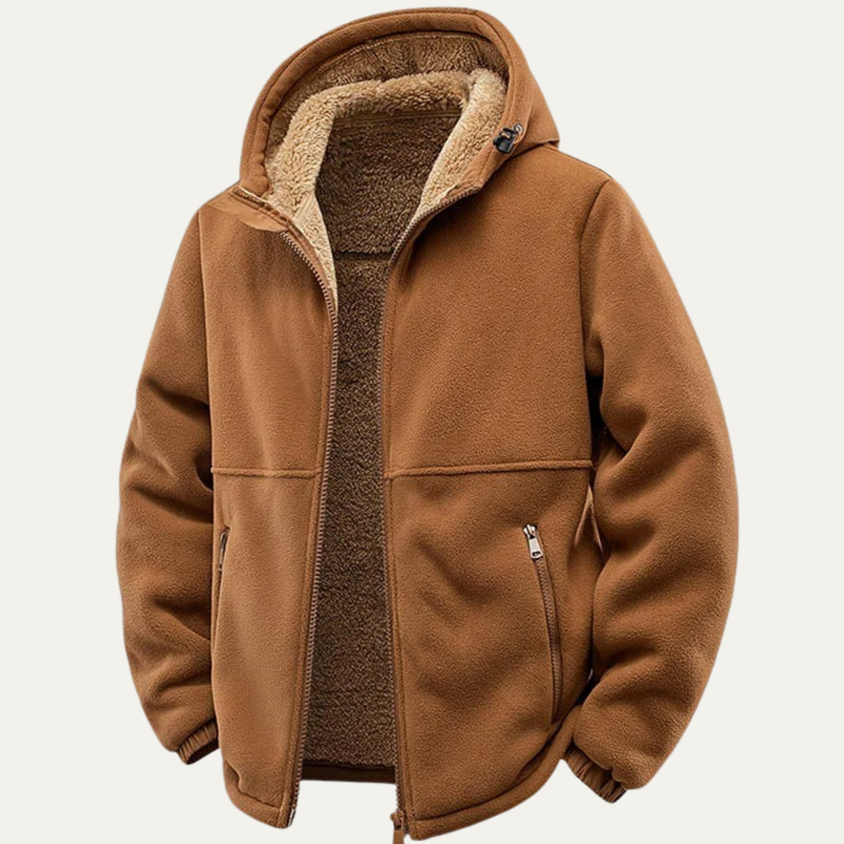 The Posillipo Men's Thick Winter Soft Shell Fleece Lined Hooded Jacket