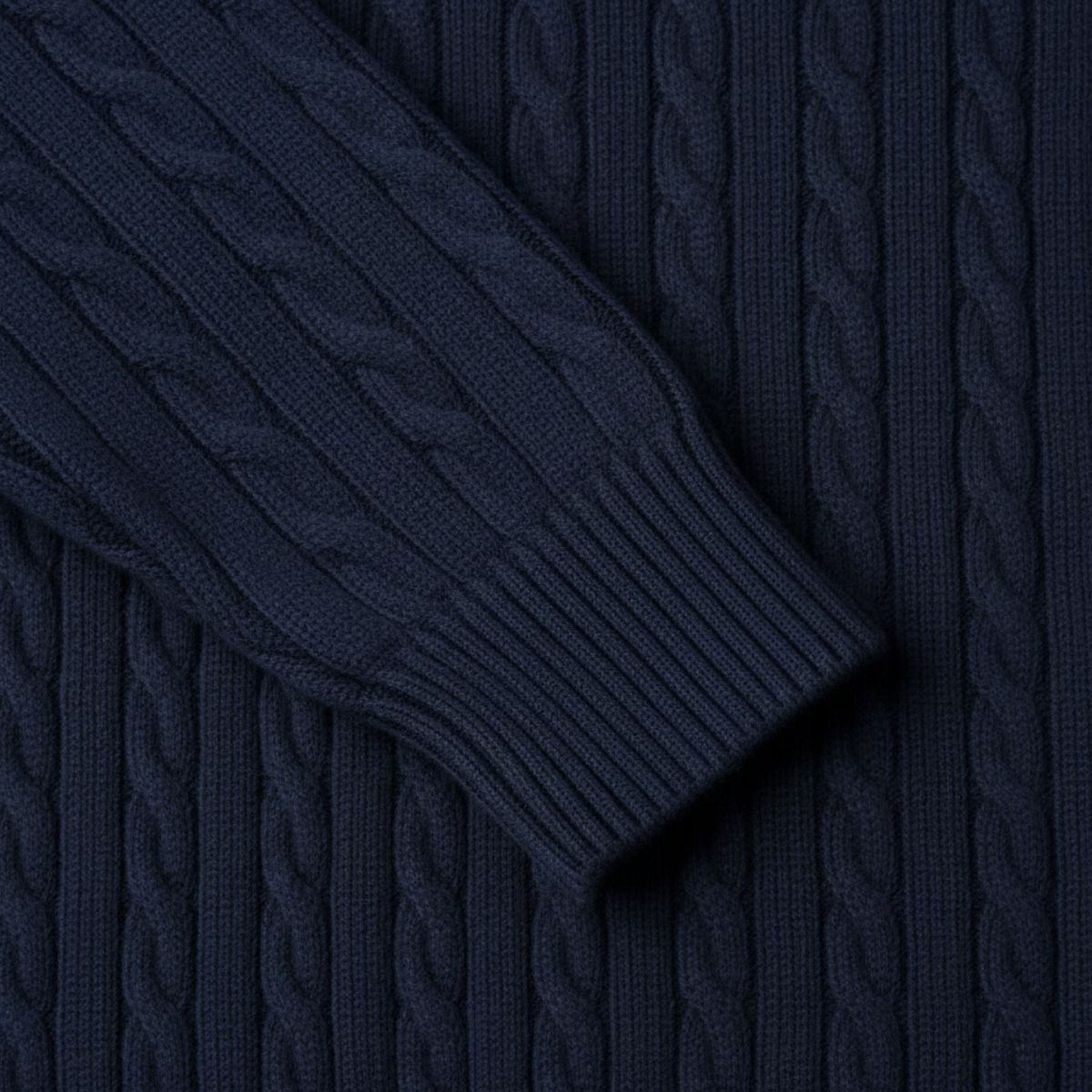 The Versailles Cashmere Merino Wool Knit Sweater for Men - Navy Blue