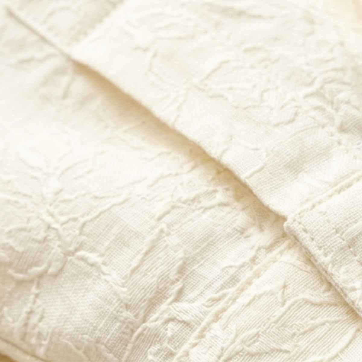 The Silverbrook Hill Men’s Ivory Textured Button Up Shirt