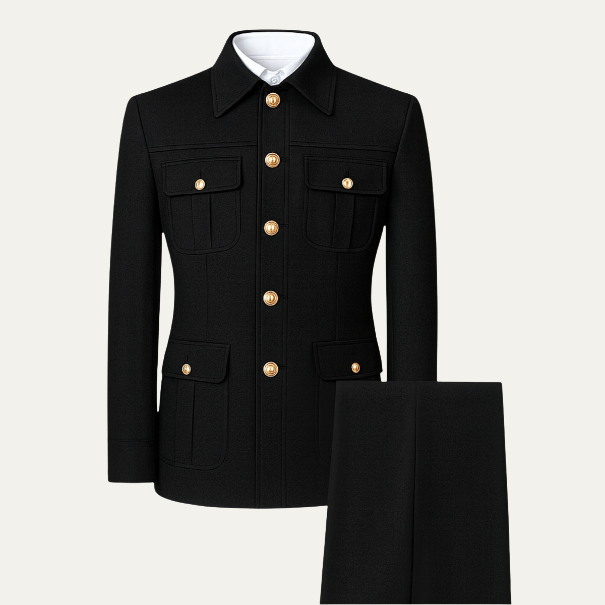 The Sirmione Men’s Classic Fit Multi Pocket 2 Piece Business Suit Set