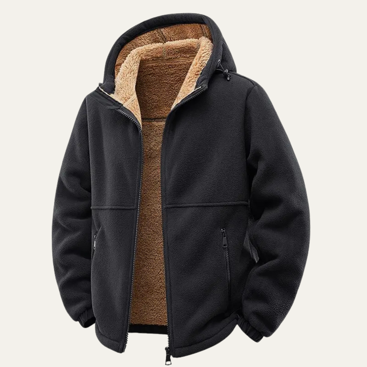 The Harriman Men’s Warm Soft Shell Fleece Zip Up Hooded Jacket