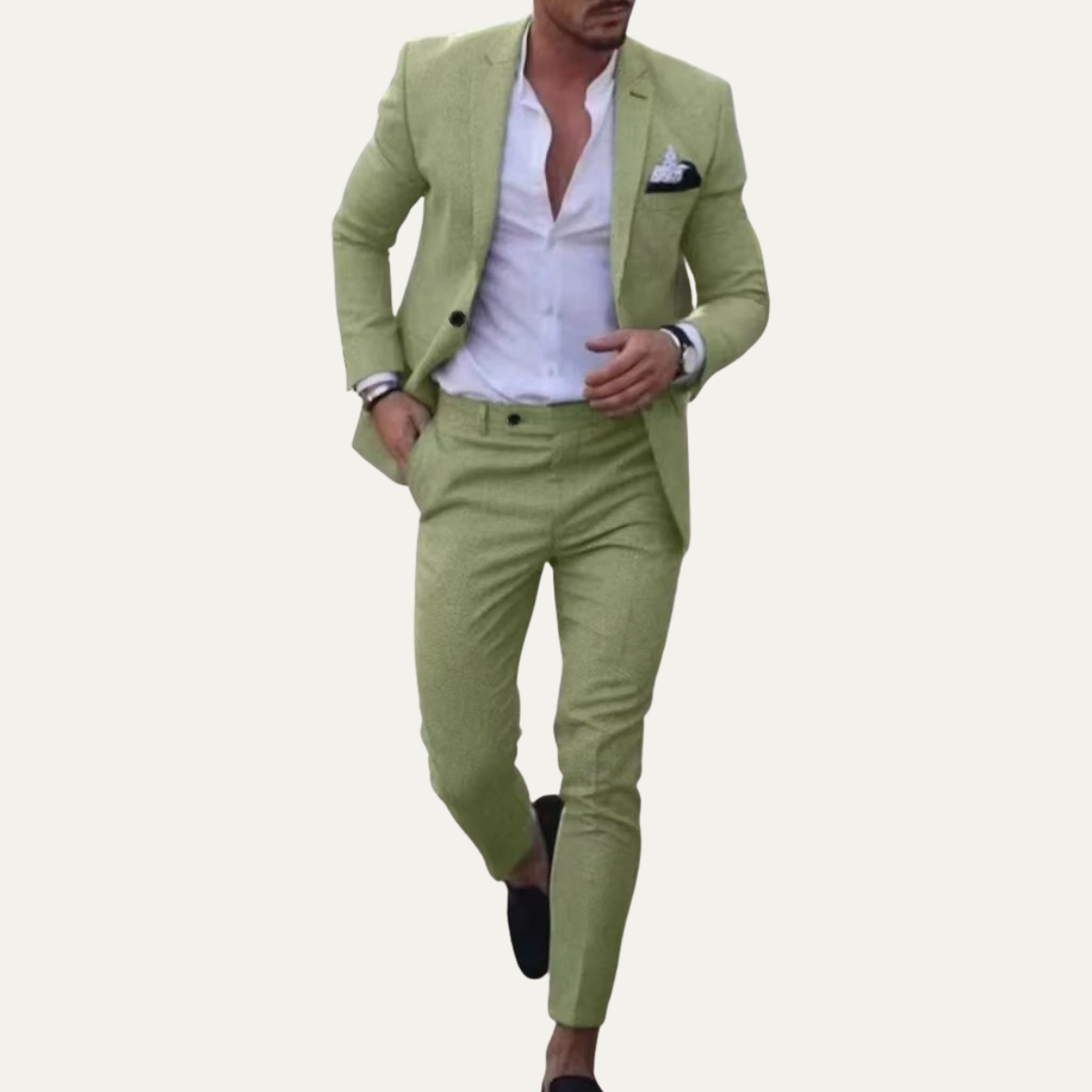 The Kingsford Men’s Luxury Linen Blazer & Pants Set