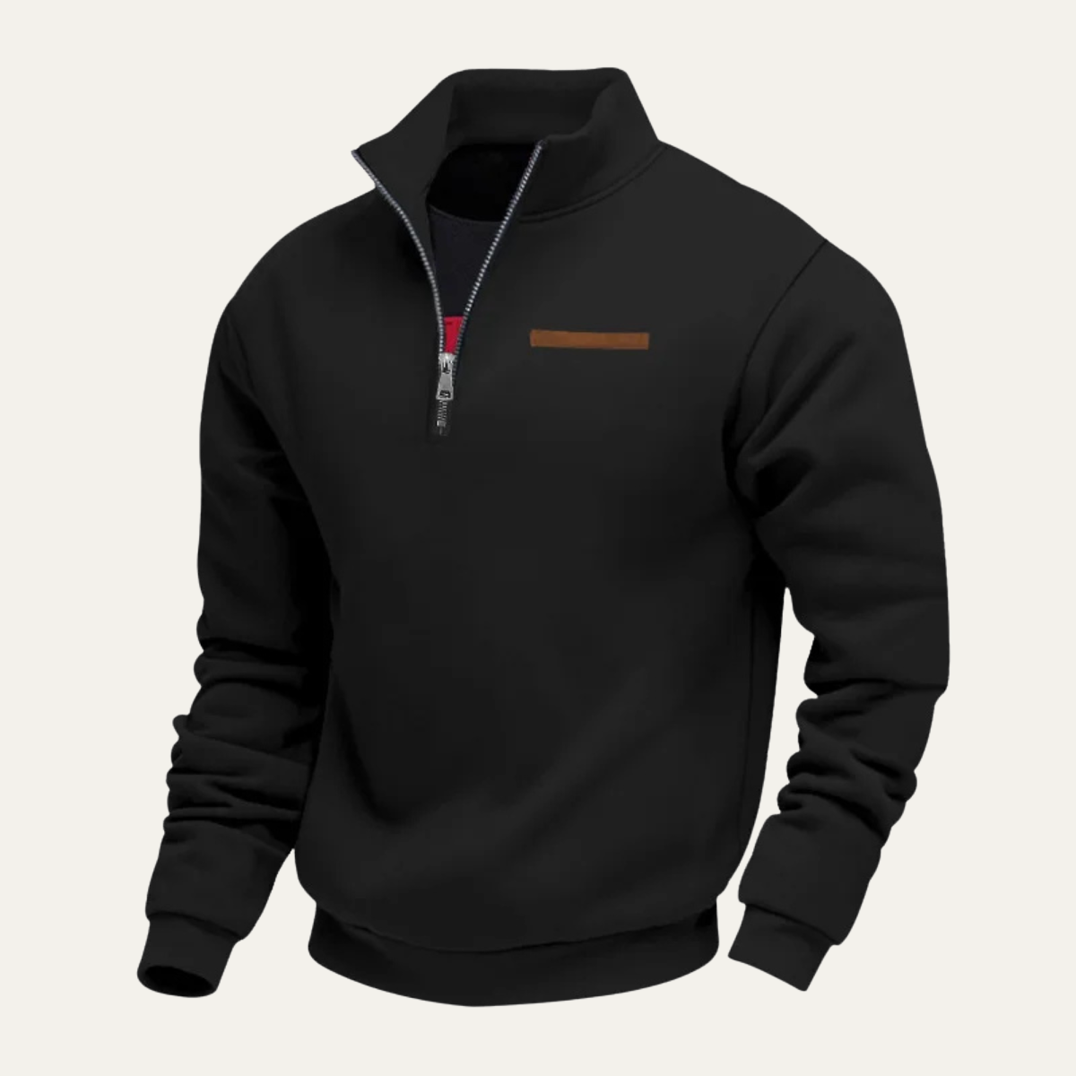 The Gallipoli Men’s Warm Stand Collar Half Zip Fleece Sweater