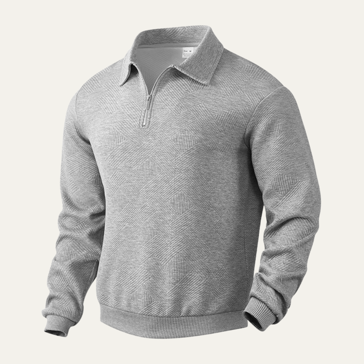 The Elgin Men's Casual Quarter Zip Polo Sweater