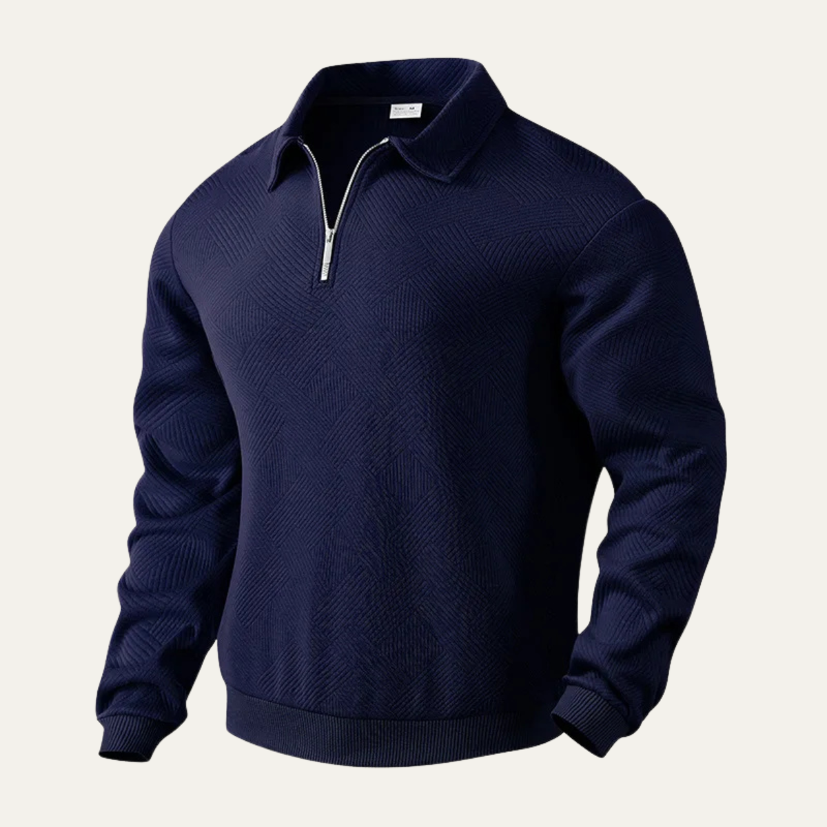 The Elgin Men's Casual Quarter Zip Polo Sweater