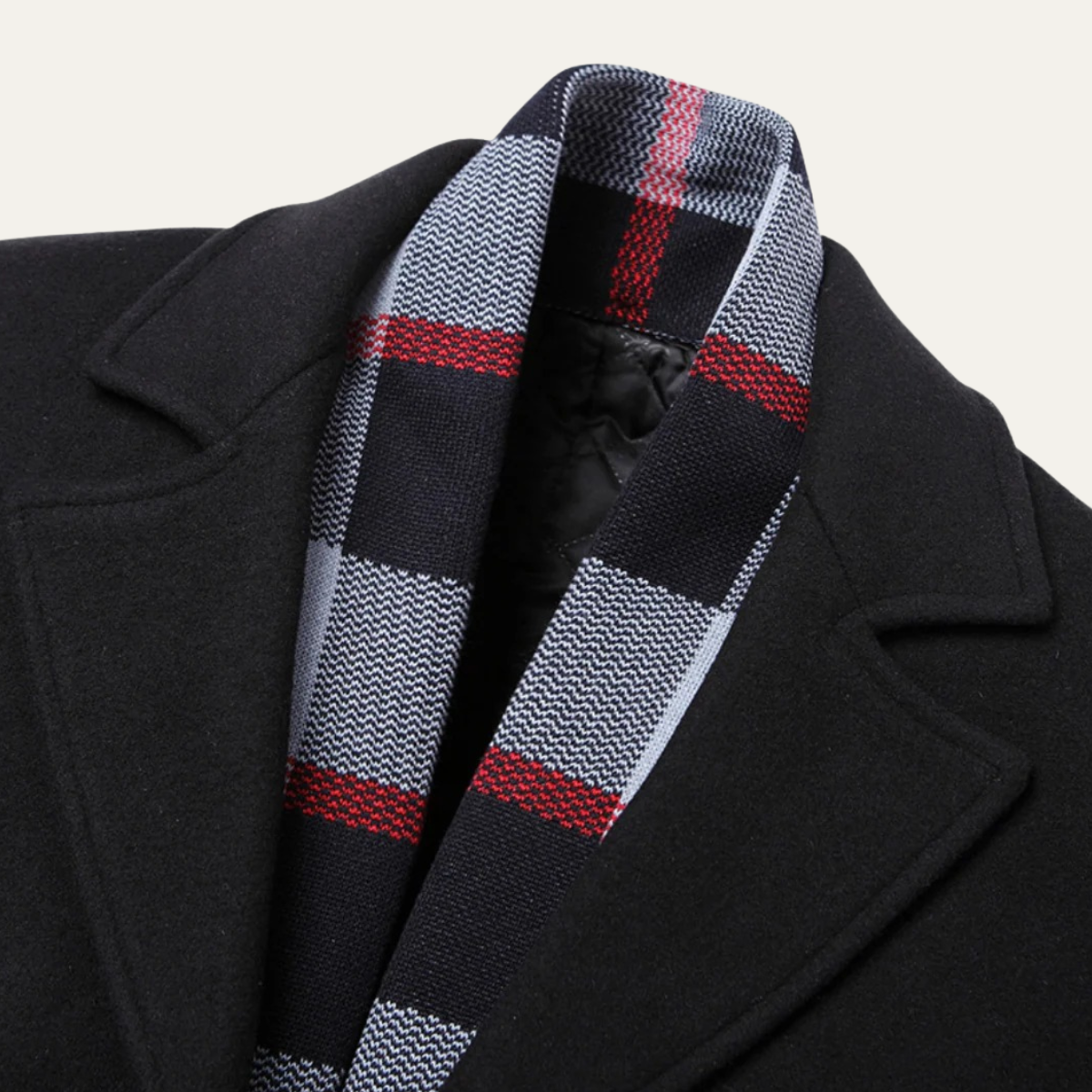 The Whitstable Men's Elegant Wool Blend Overcoat