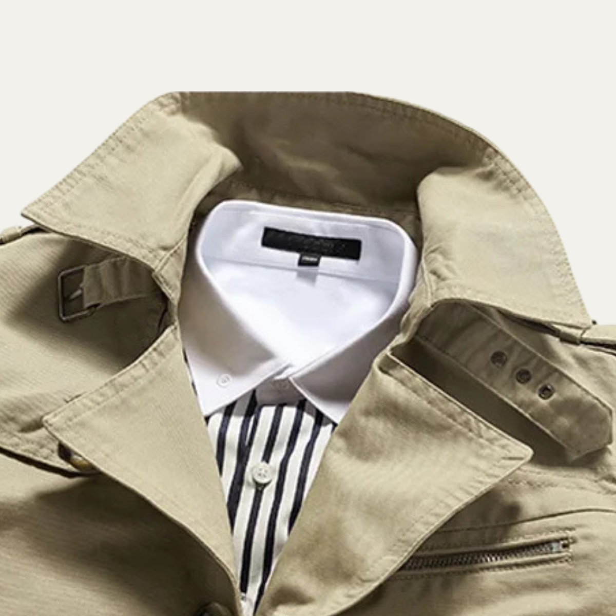 The Royalton Men's Trenchcoat – Classic Double Breasted Waterproof Overcoat