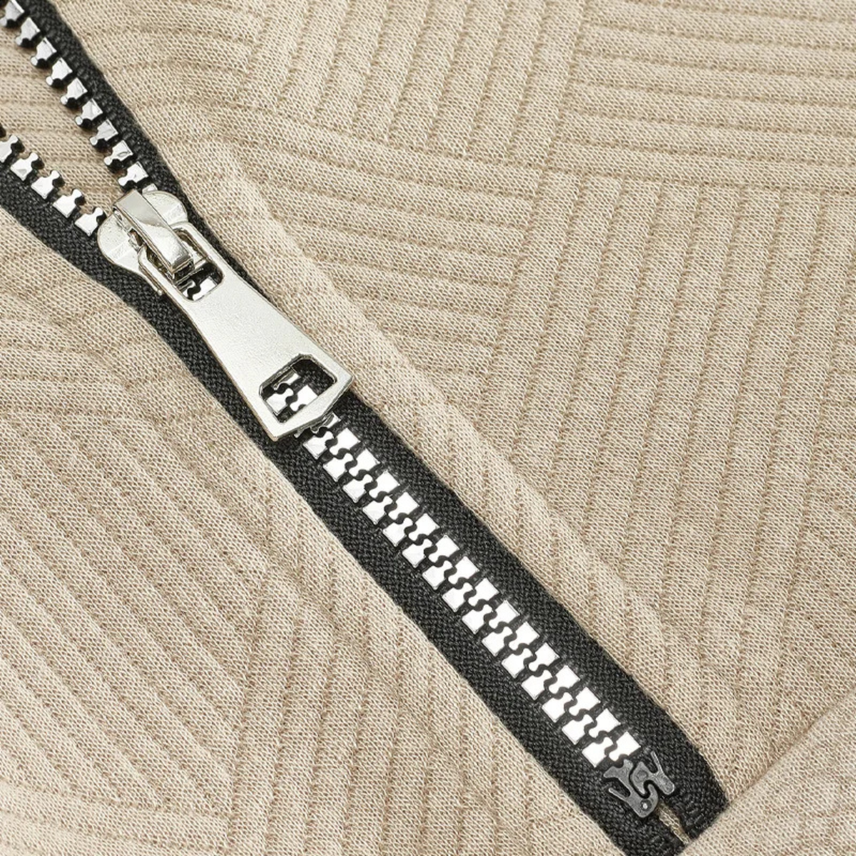 The Bellagio Men's Casual Stand Up Collar Knitted Jacquard Sweater