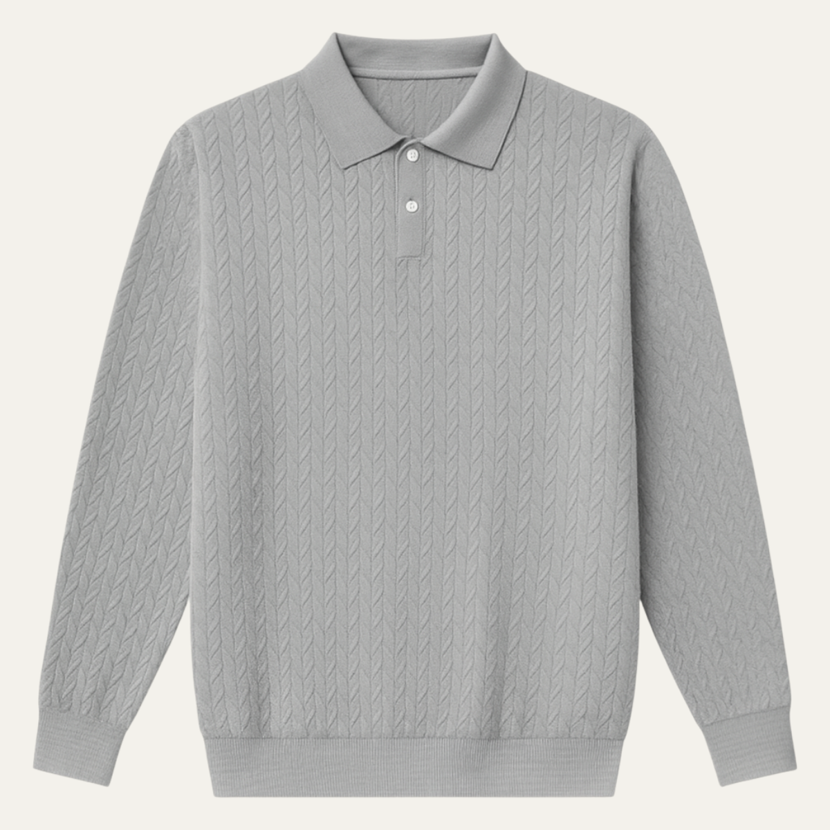The Argyll Men's Casual Knit Business Polo Sweater
