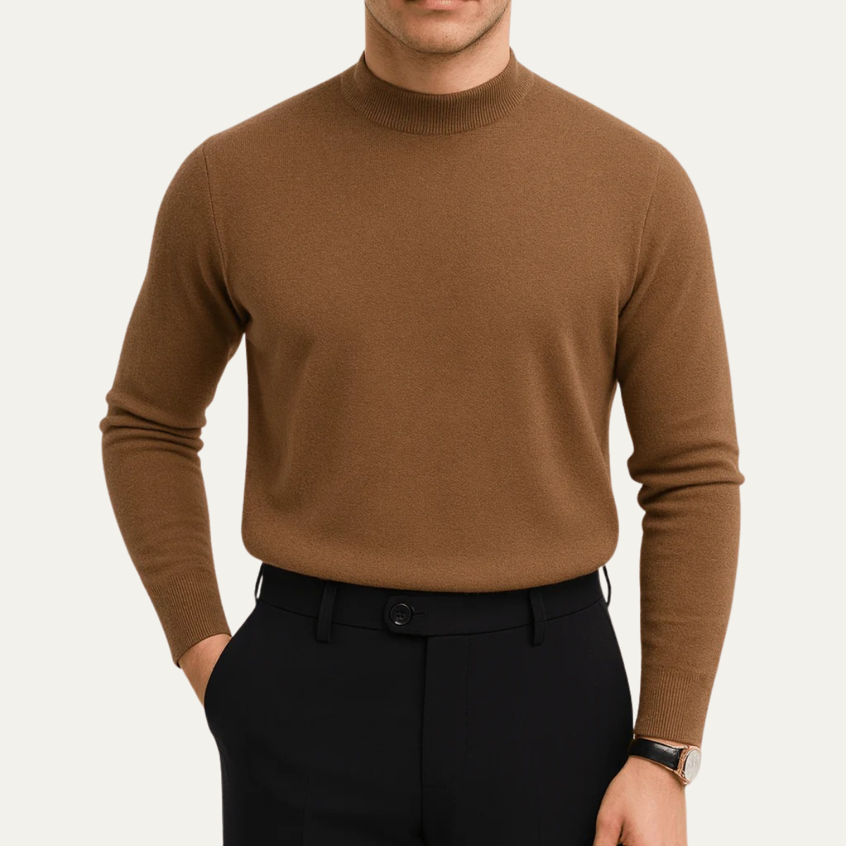 The Salcombe Men's Slim Fit Knit Crew Neck Sweater