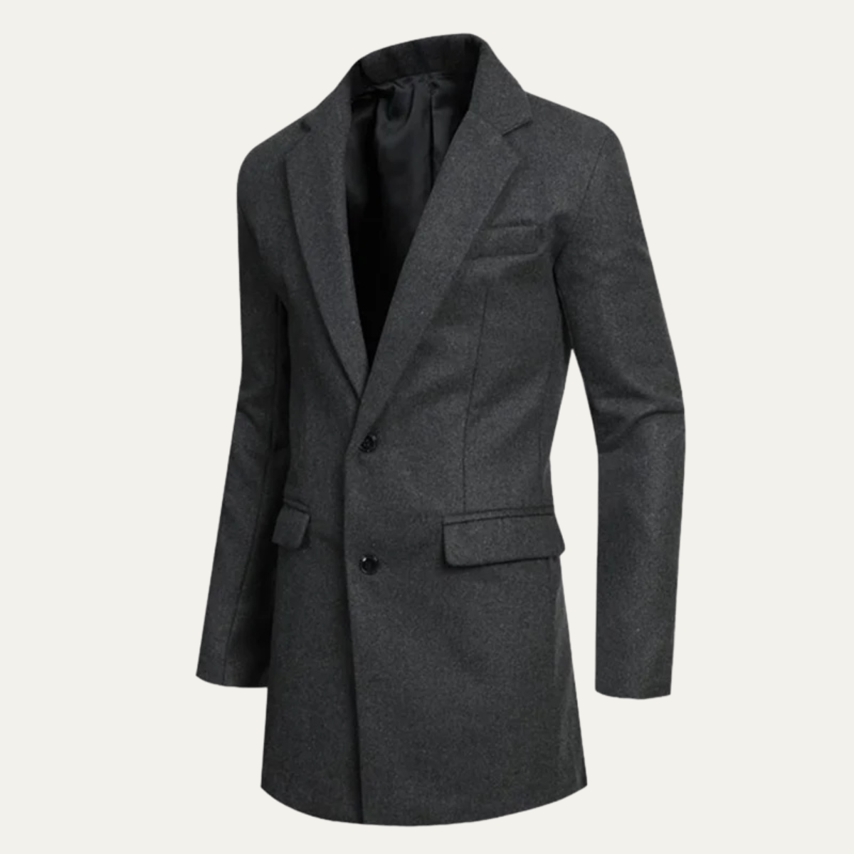 The Orkney Men's Smart Casual Winter Wool Blend Overcoat