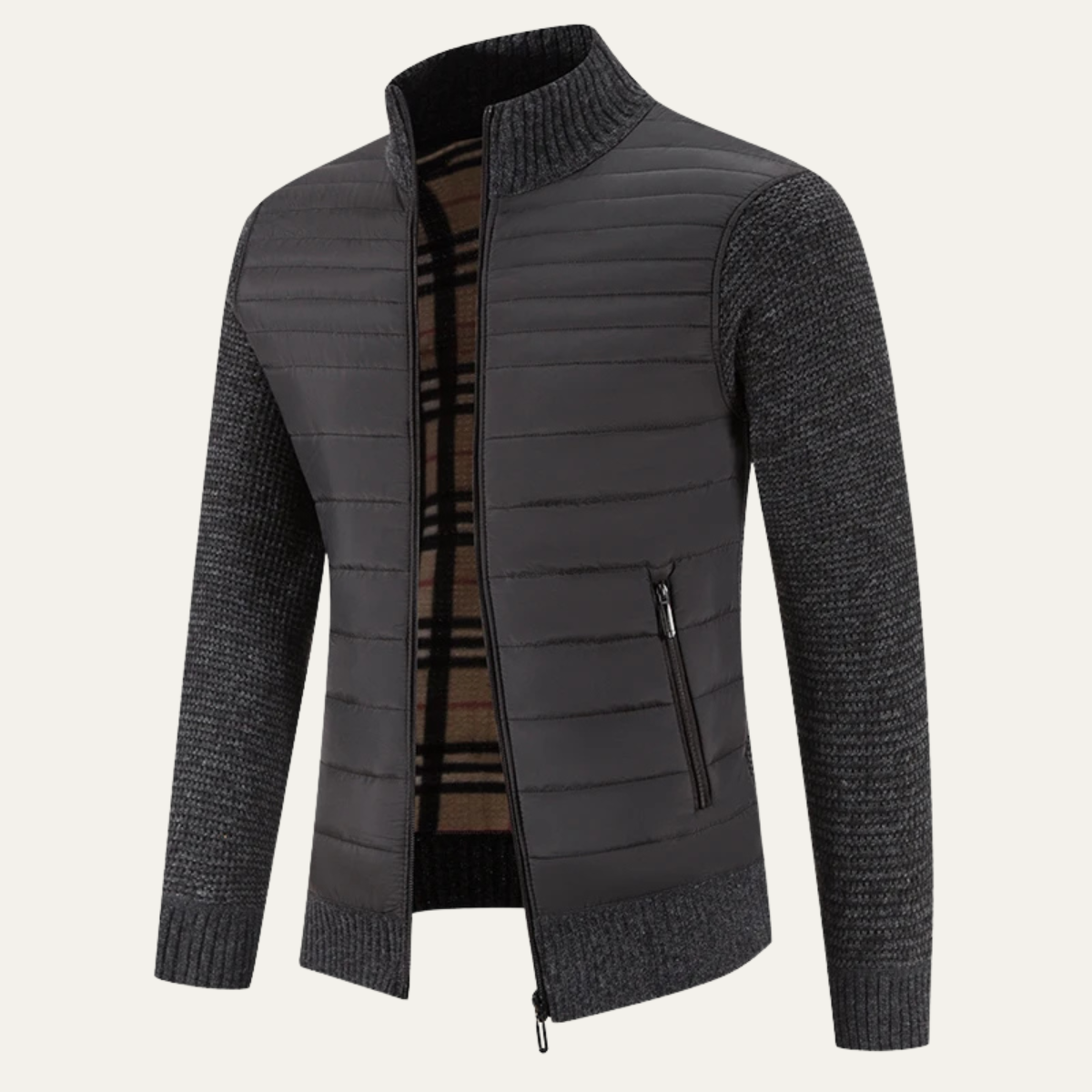 The Cardiff Men’s Knit Winter Fleece Jacket