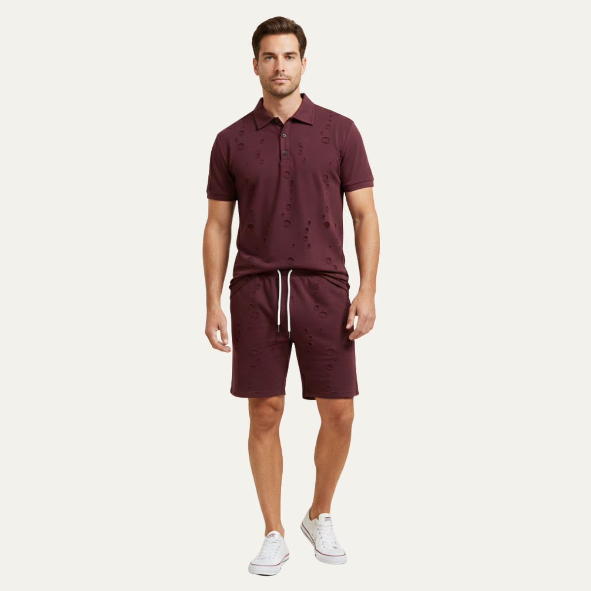 The Silverwood Men’s Lightweight Beachwear Set –Shirt & Shorts Set