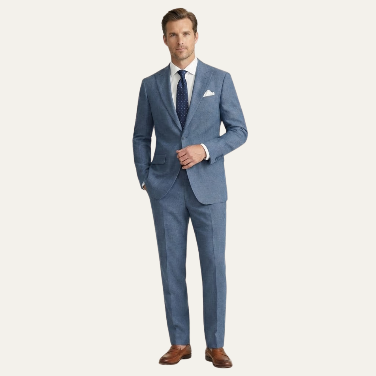 The Lucerne Men’s Classic Linen Suit Set – Blazer & Pants