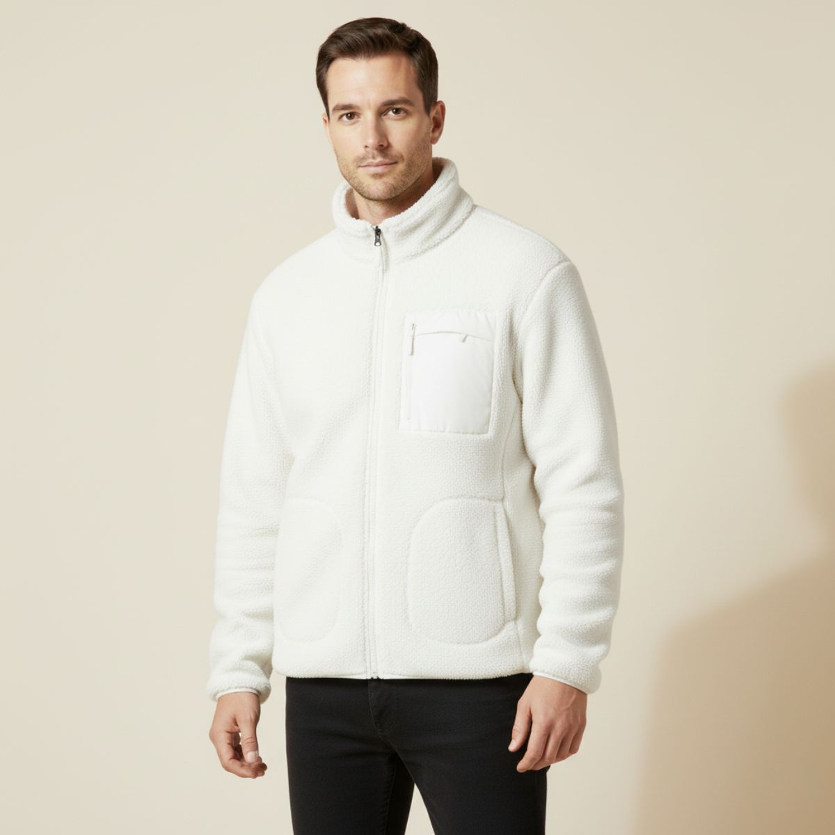 The Stresa Men’s Outdoor Warm Zip Up Fleece Jacket