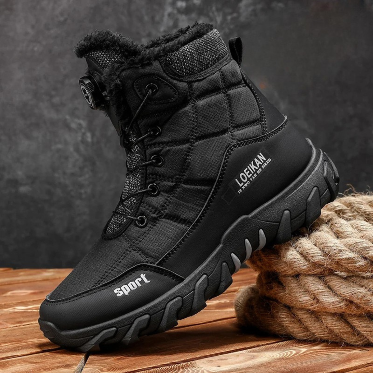 The Northpark Men’s Stylish Plush Lined Snow Boots