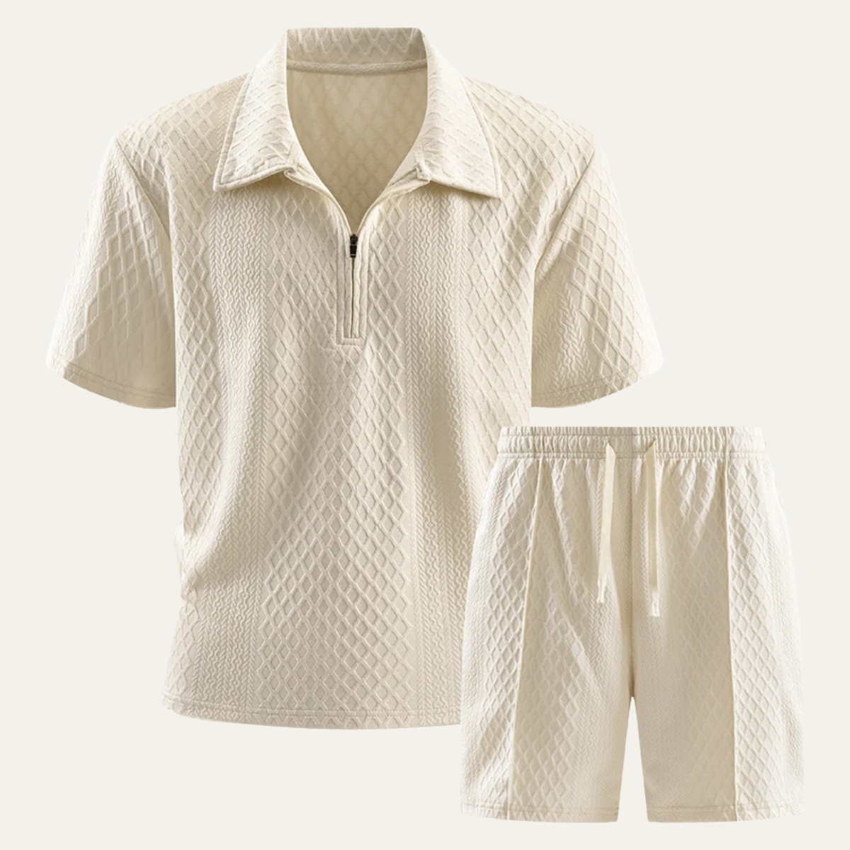 The Maplewood Men’s Casual Streetwear Set – Shirt & Shorts