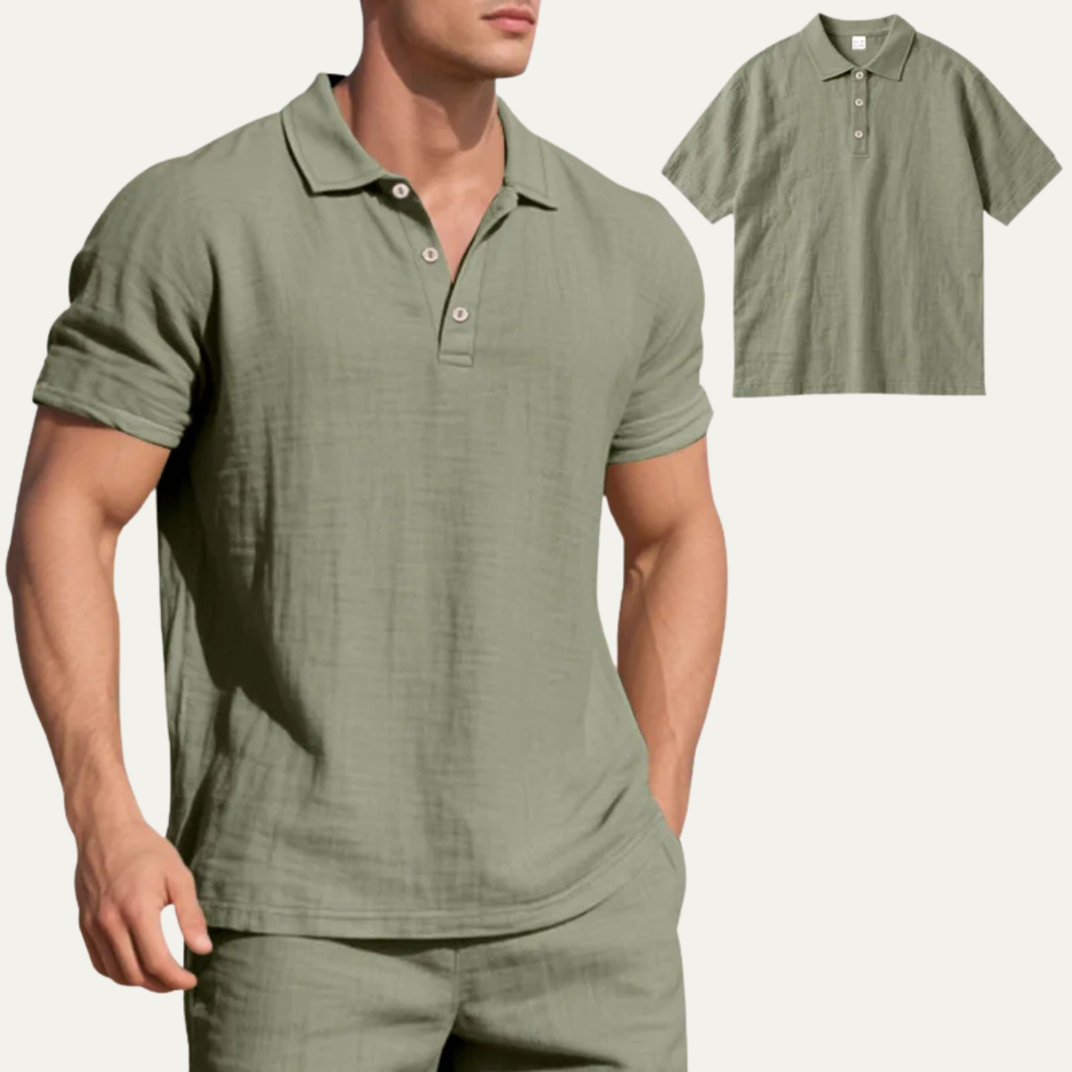 The Brookfield Men’s Breathable Summer Polo Shirt