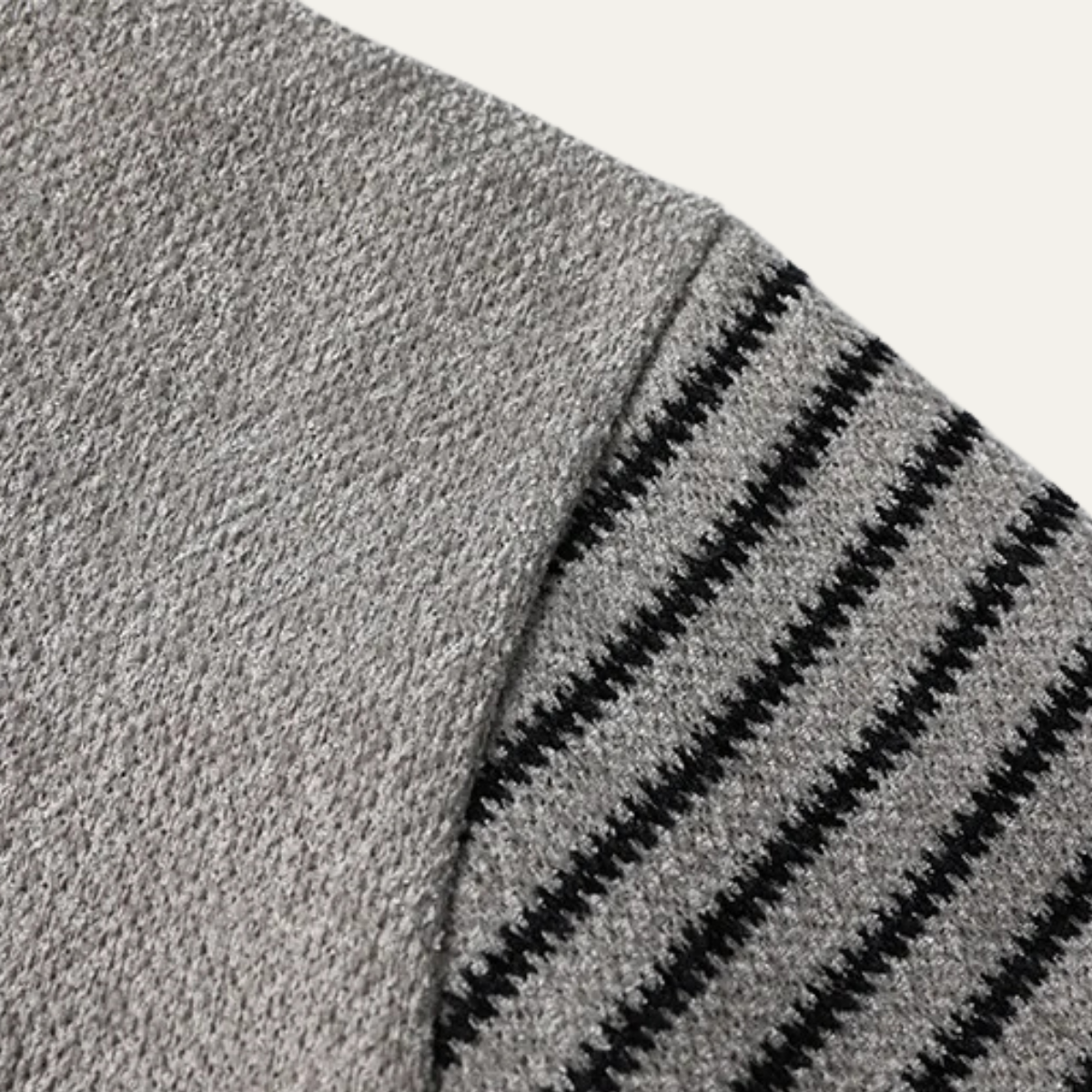 The Porto Cervo Men’s Warm Winter Round Neck Knit Patchwork Sweater