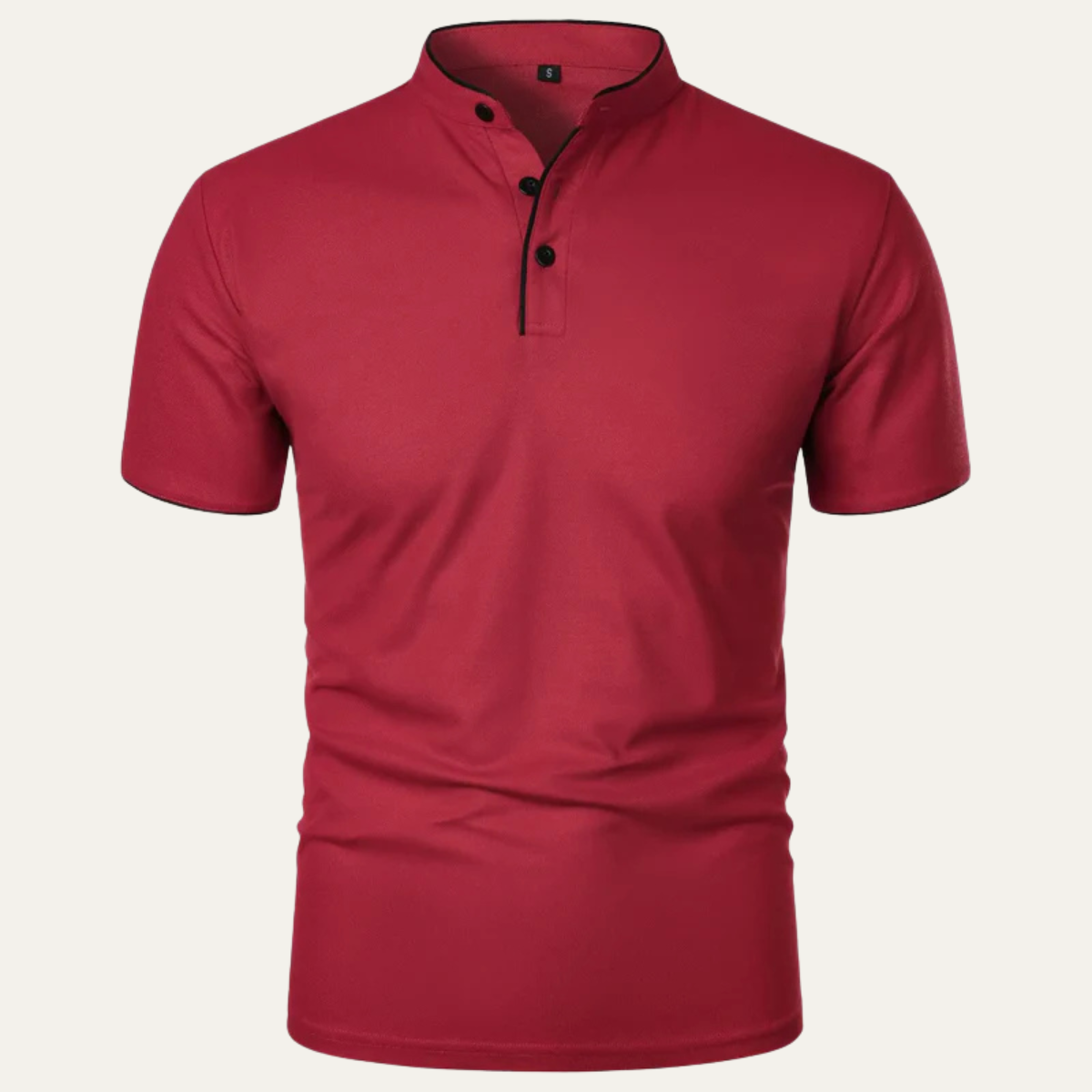 The Brookstone Men’s Lightweight Casual Button Placket Band Collar Shirt