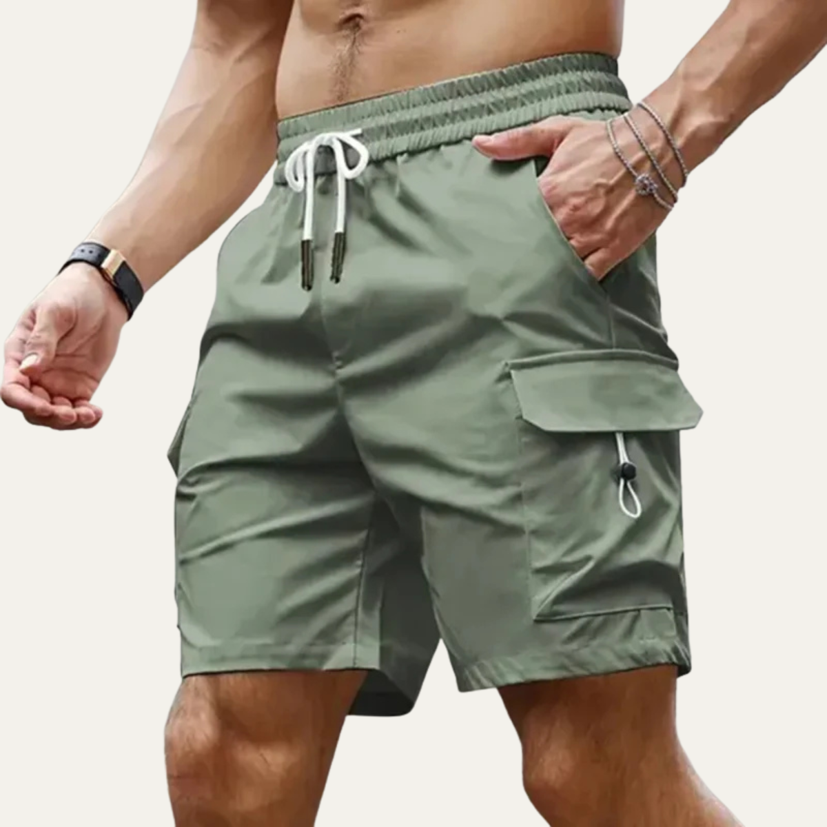 The Glenfield Men’s Lightweight Casual Summer Utility Shorts