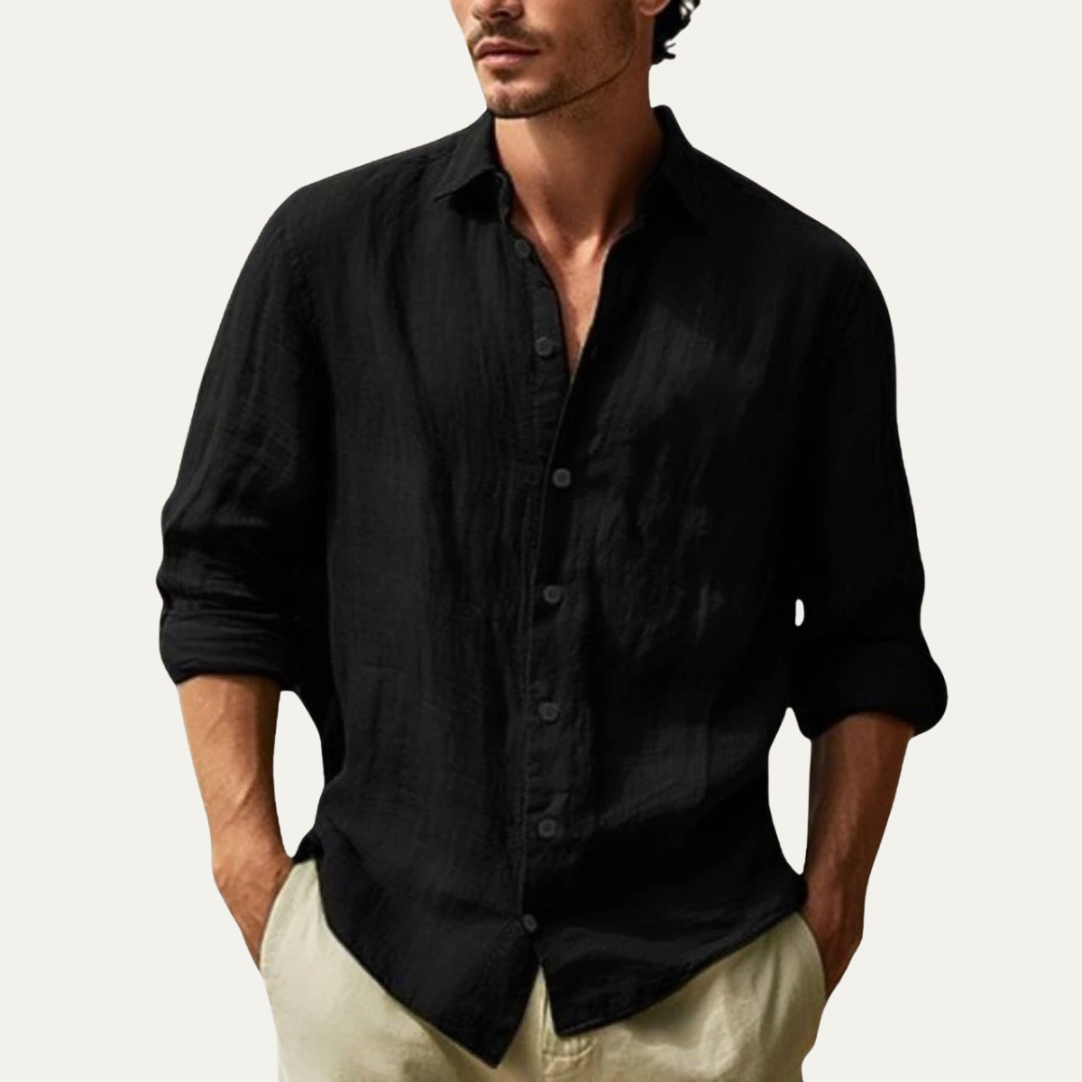 The Summerville Men’s Lightweight Button Down Cotton Shirt