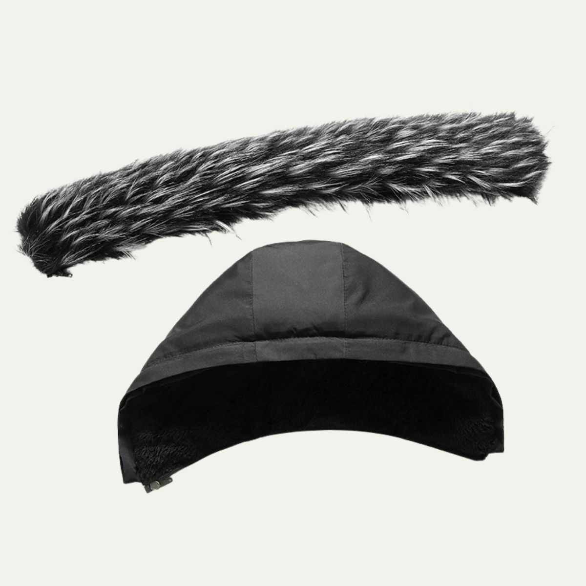 The Ragusa Men's Winter Warm Detachable Fur Hooded Jacket