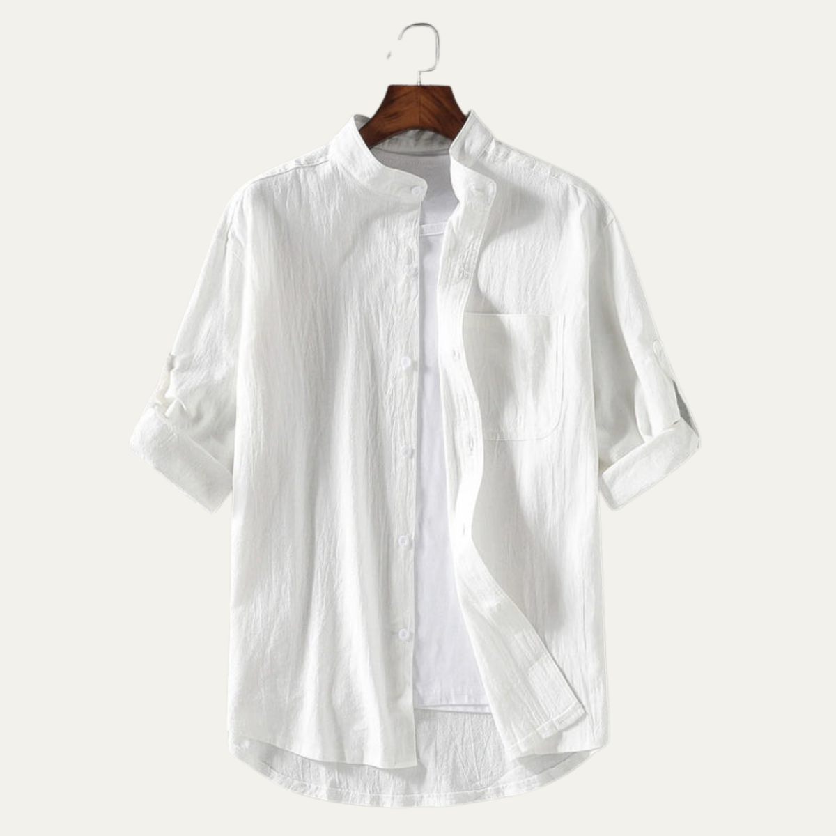 The Springfield Men’s Lightweight Mandarin Collar Shirt