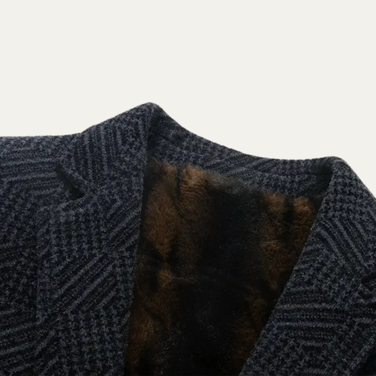 The Ellsworth Men’s Warm Fleece Lined Textured Winter Blazer