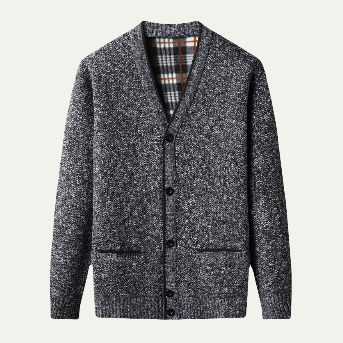 The Potenza Men's Warm Casual Knitted V Neck Cardigan