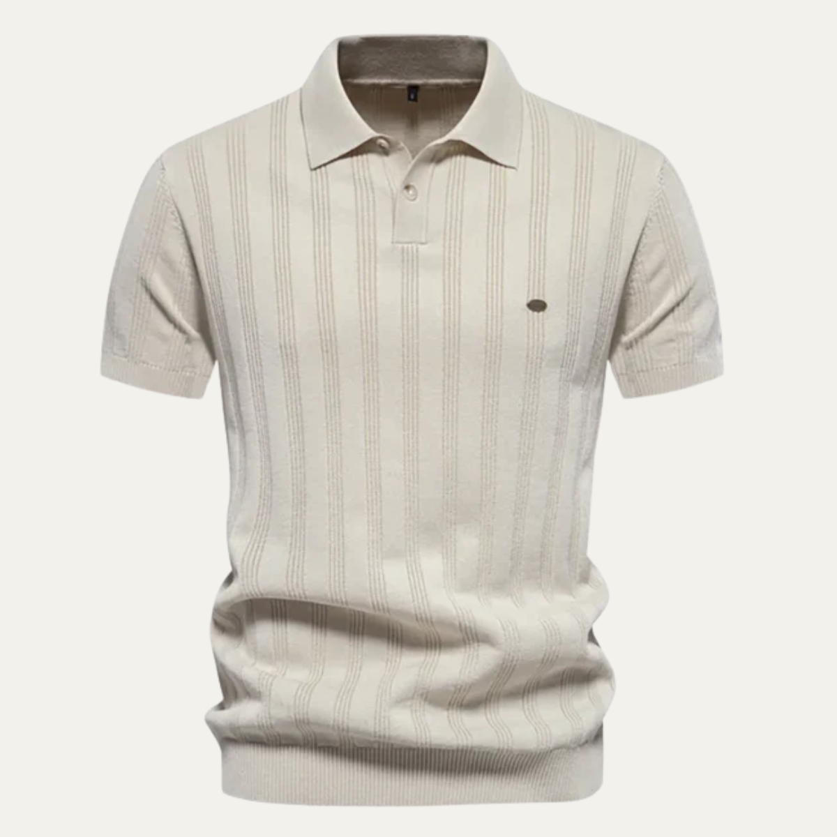 The Camden Men’s Textured Classic Casual Polo Shirt