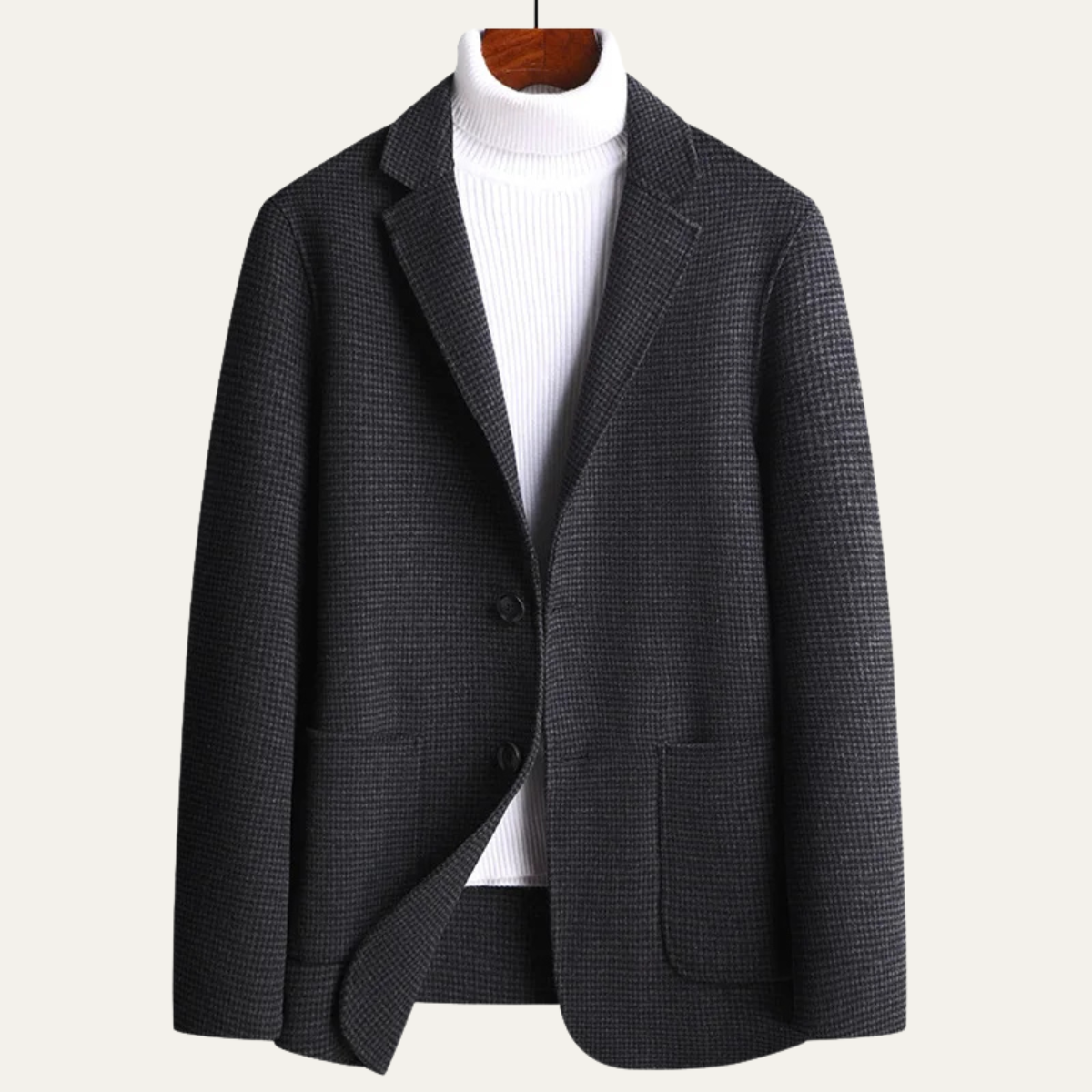 The Watercrest Men’s Classic Tweed Wool Cashmere Blazer