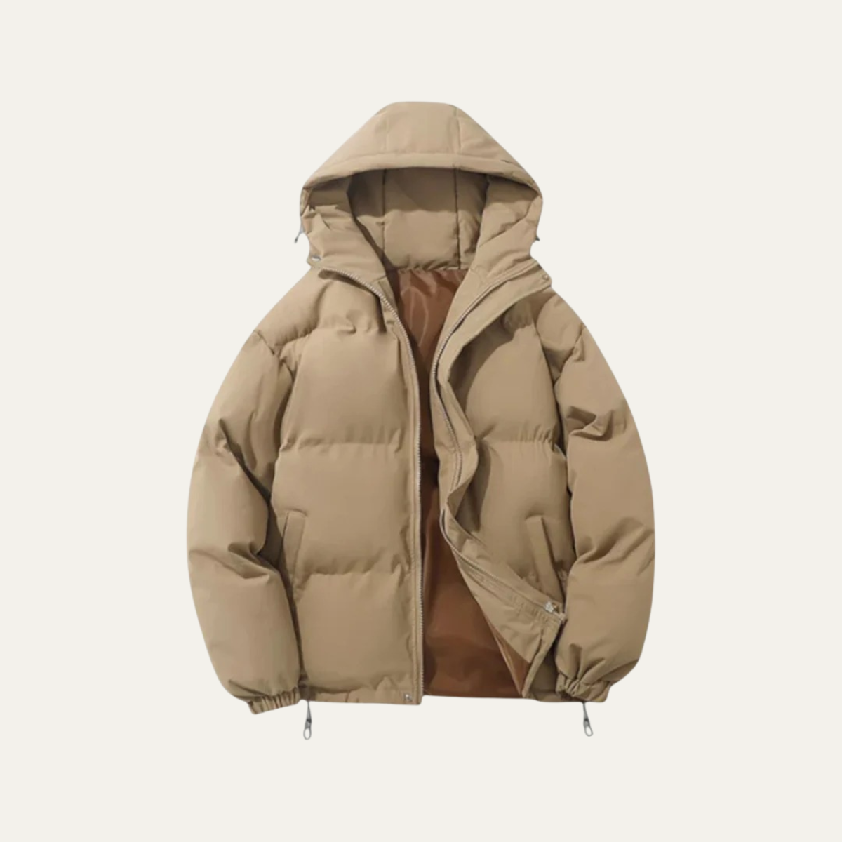The Tallinn Men's Hooded Puffer Jacket - Waterproof Down Winter Coat
