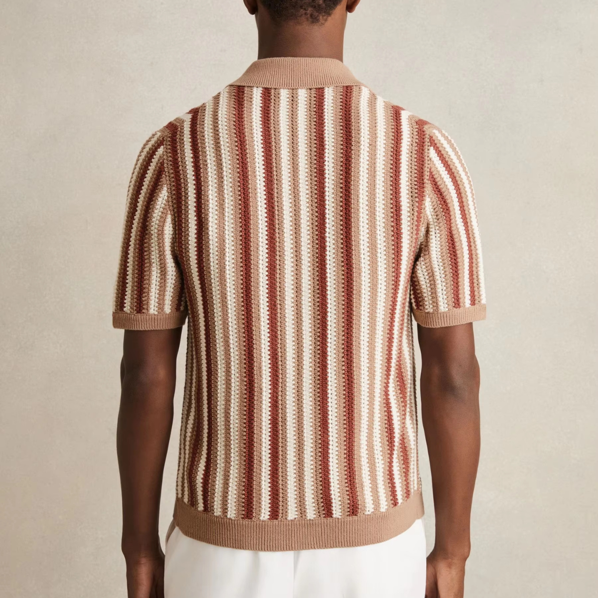 The Cedar Ridge Men’s Vintage Stripe Knit Button Up Shirt