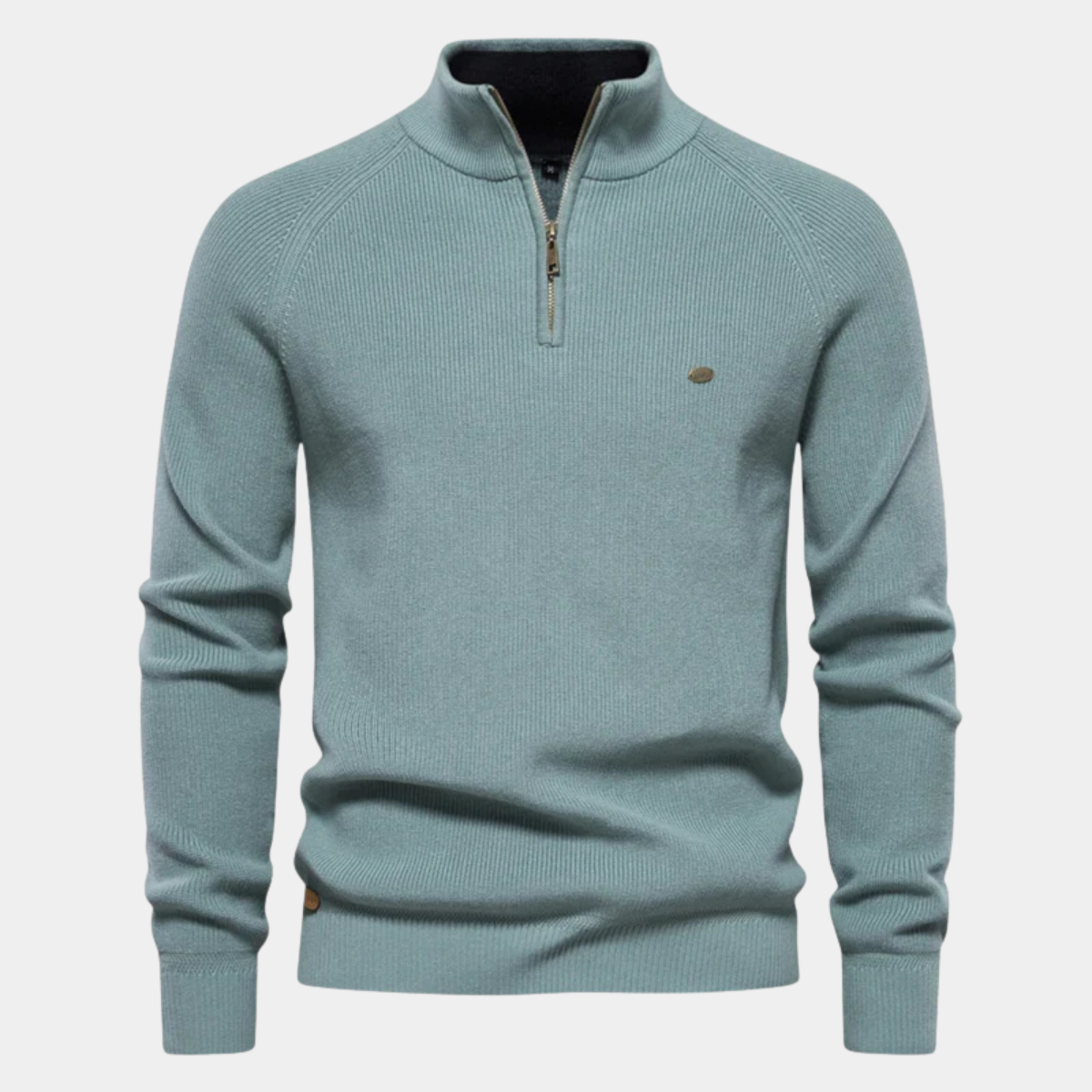The Lignano Men’s Cotton Knit Smart Casual Quarter Zip Sweater