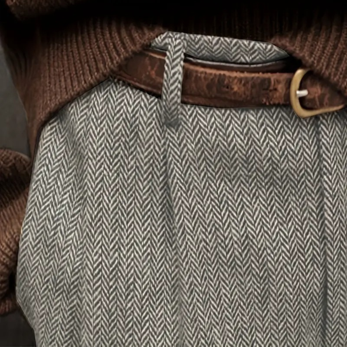 The Fairchild Men's Elegant Tailored High Waist Pleated Pants