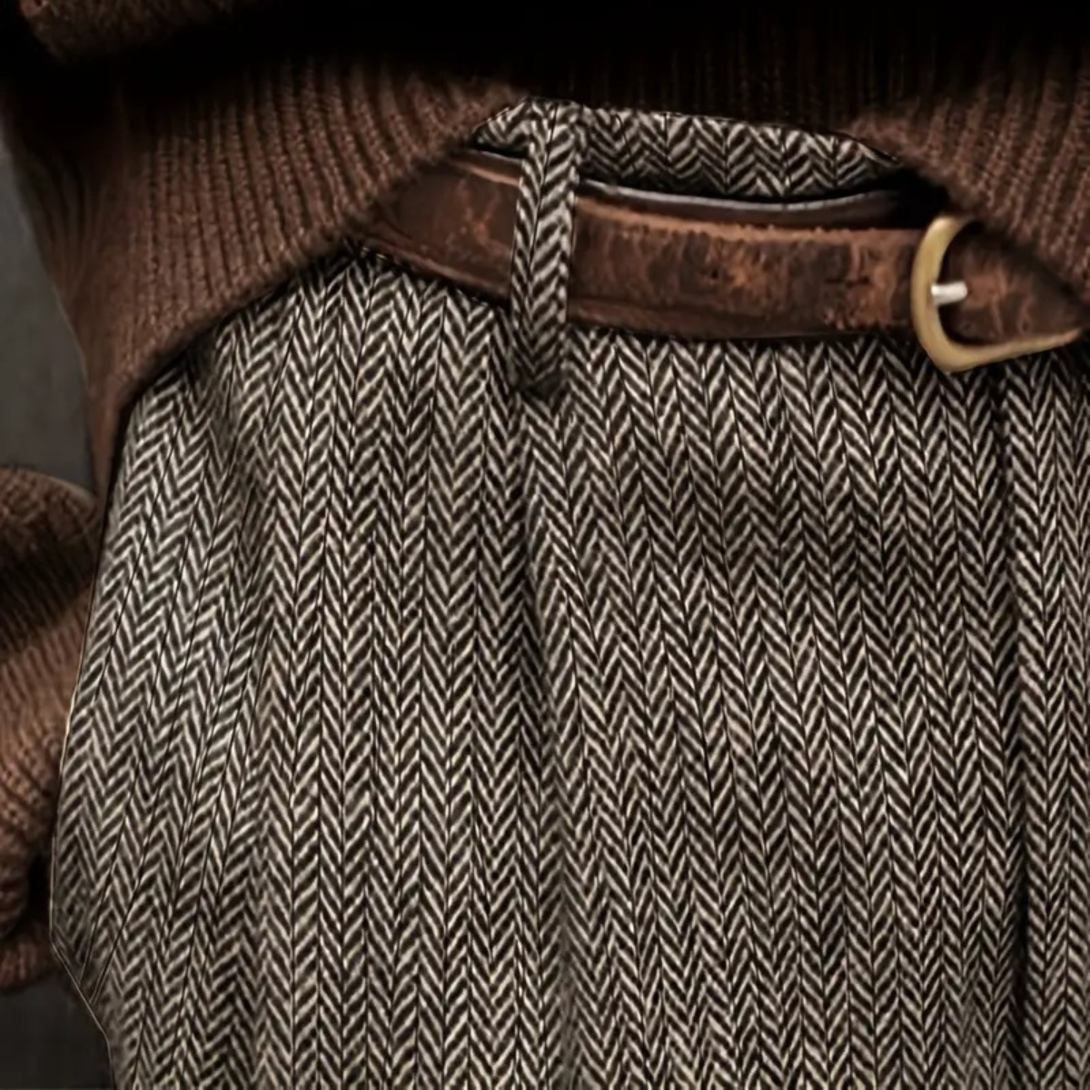 The Fairchild Men's Elegant Tailored High Waist Pleated Pants