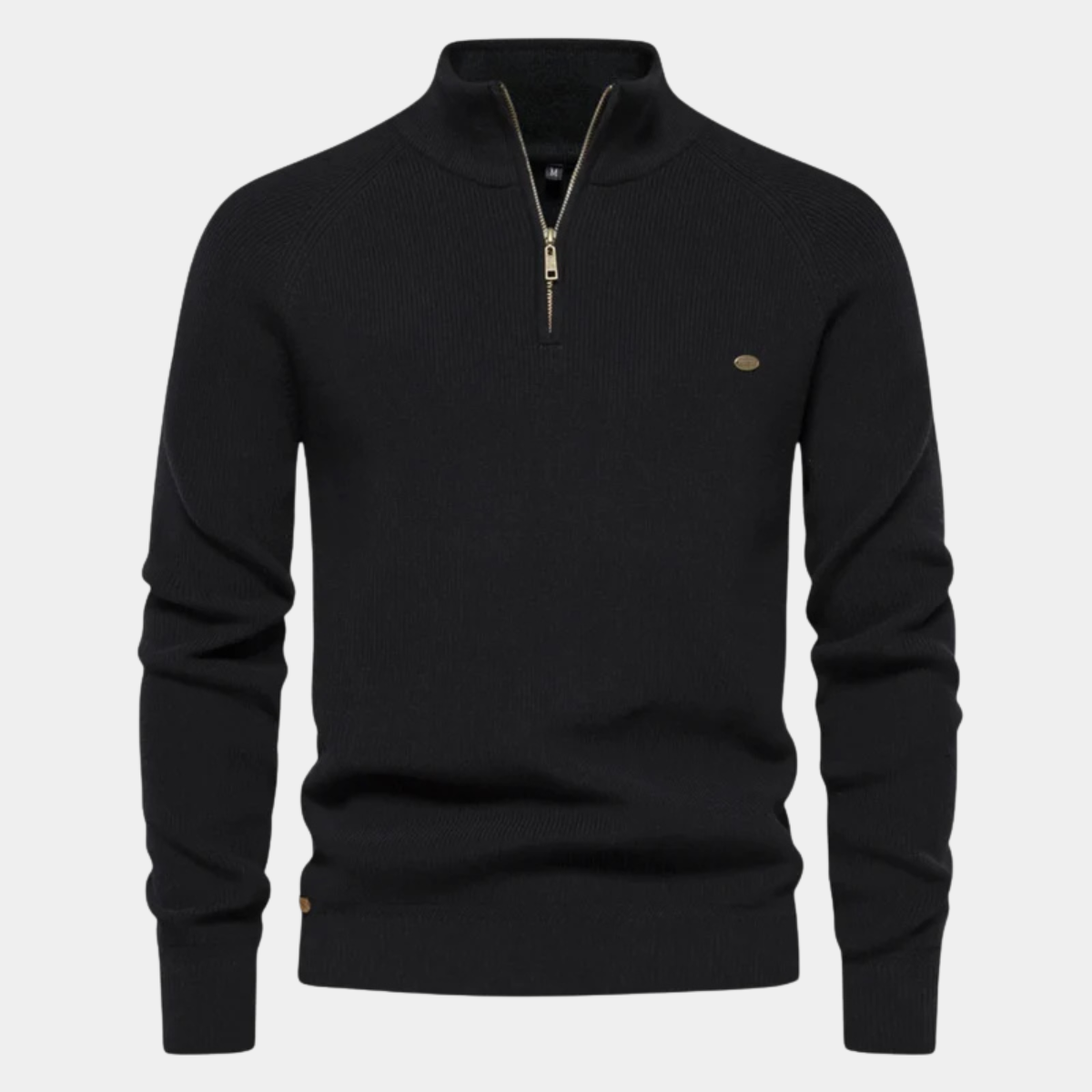 The Lignano Men’s Cotton Knit Smart Casual Quarter Zip Sweater