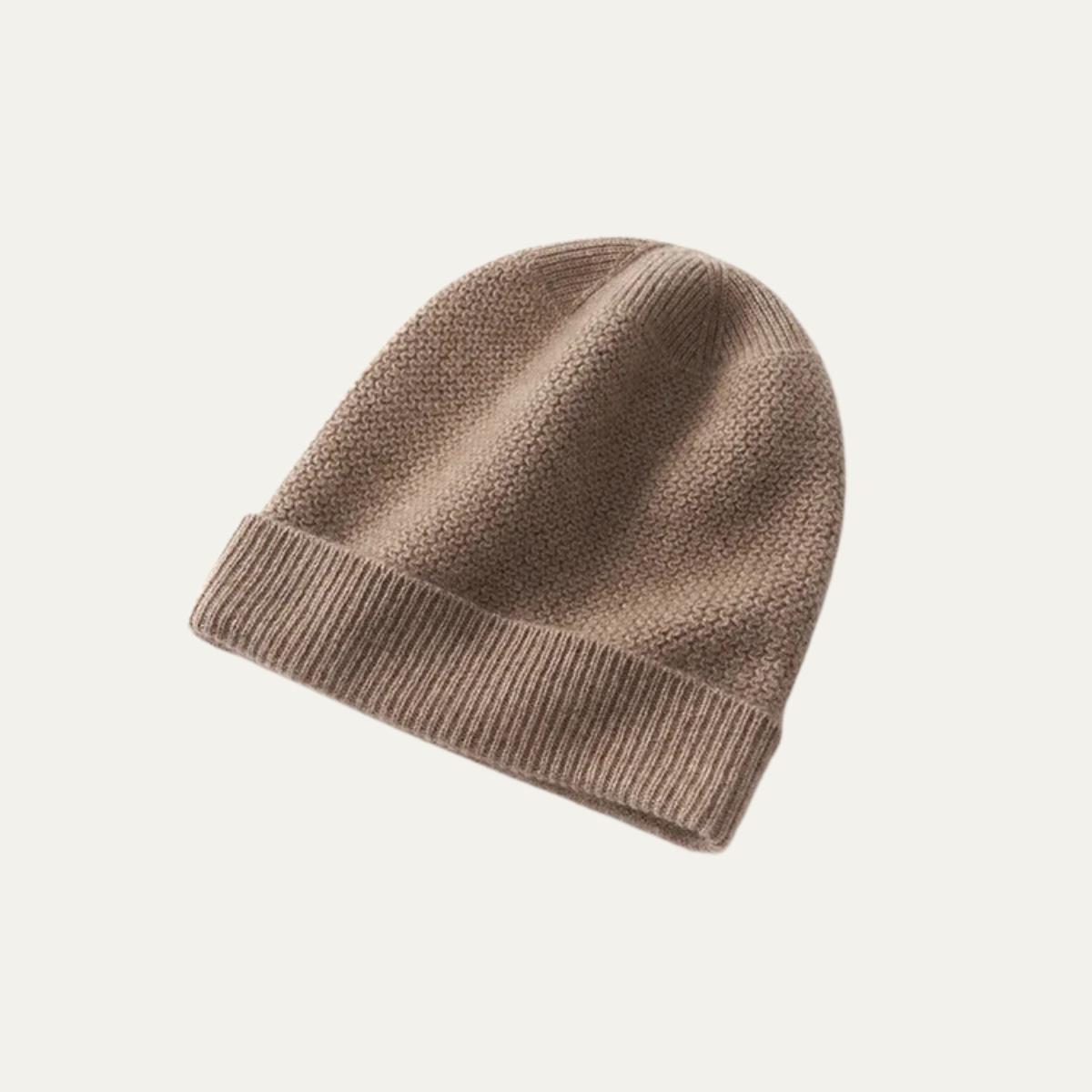 The Thornton Men’s Warm Ribbed Knit Cashmere Beanie Hat