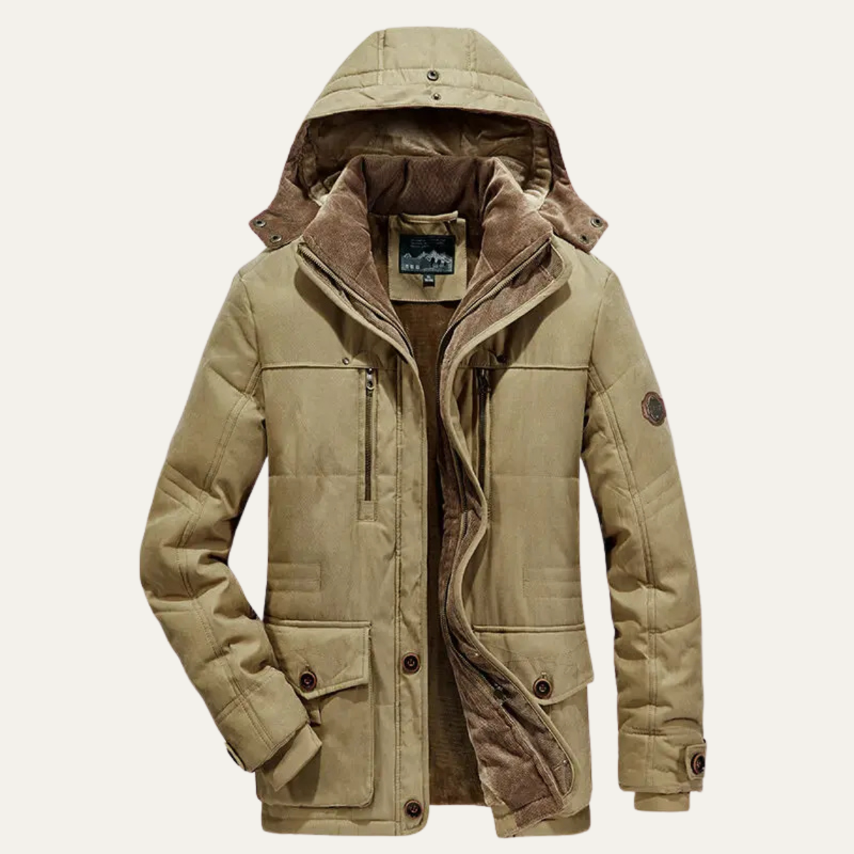 The Westbourne Men's Hooded Fleece Lined Winter Jacket