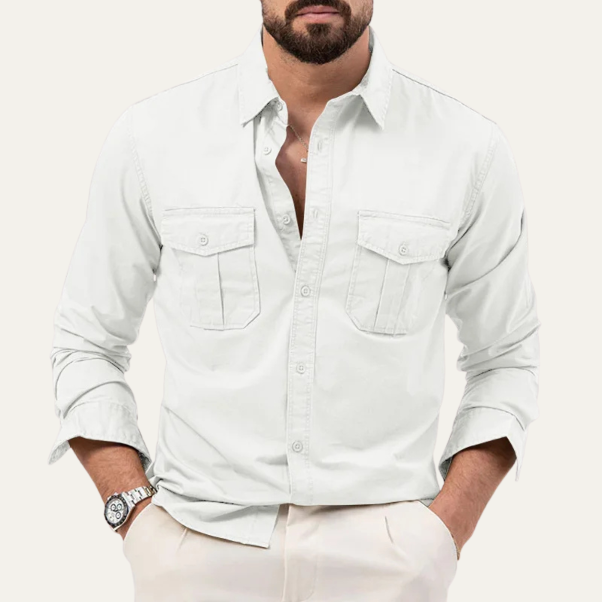 The Hillcrest Men’s Summer Casual Button Shirt