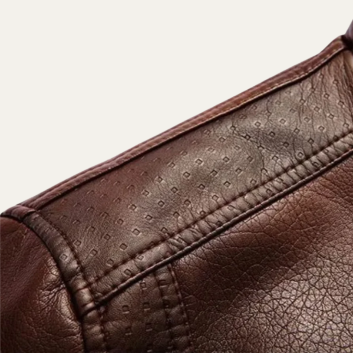 The Arlington Men’s Stylish Leather Winter Coat with Warm Fleece Lining