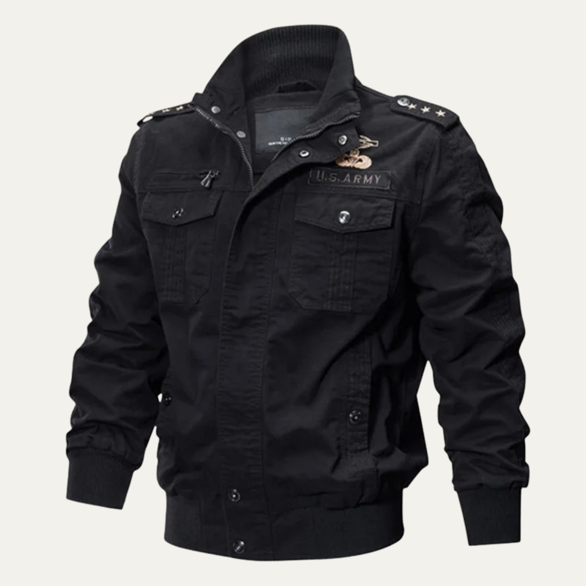 The Sydenham Men’s Windproof Multi-Pocket Military Bomber Jacket