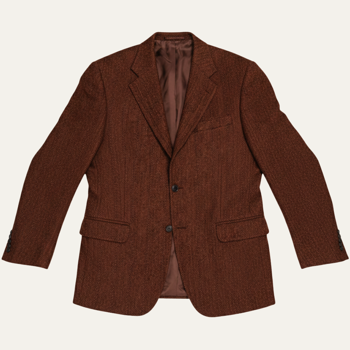 The Venice Men’s Luxury Tailored Tweed Fishbone Blazer Jacket
