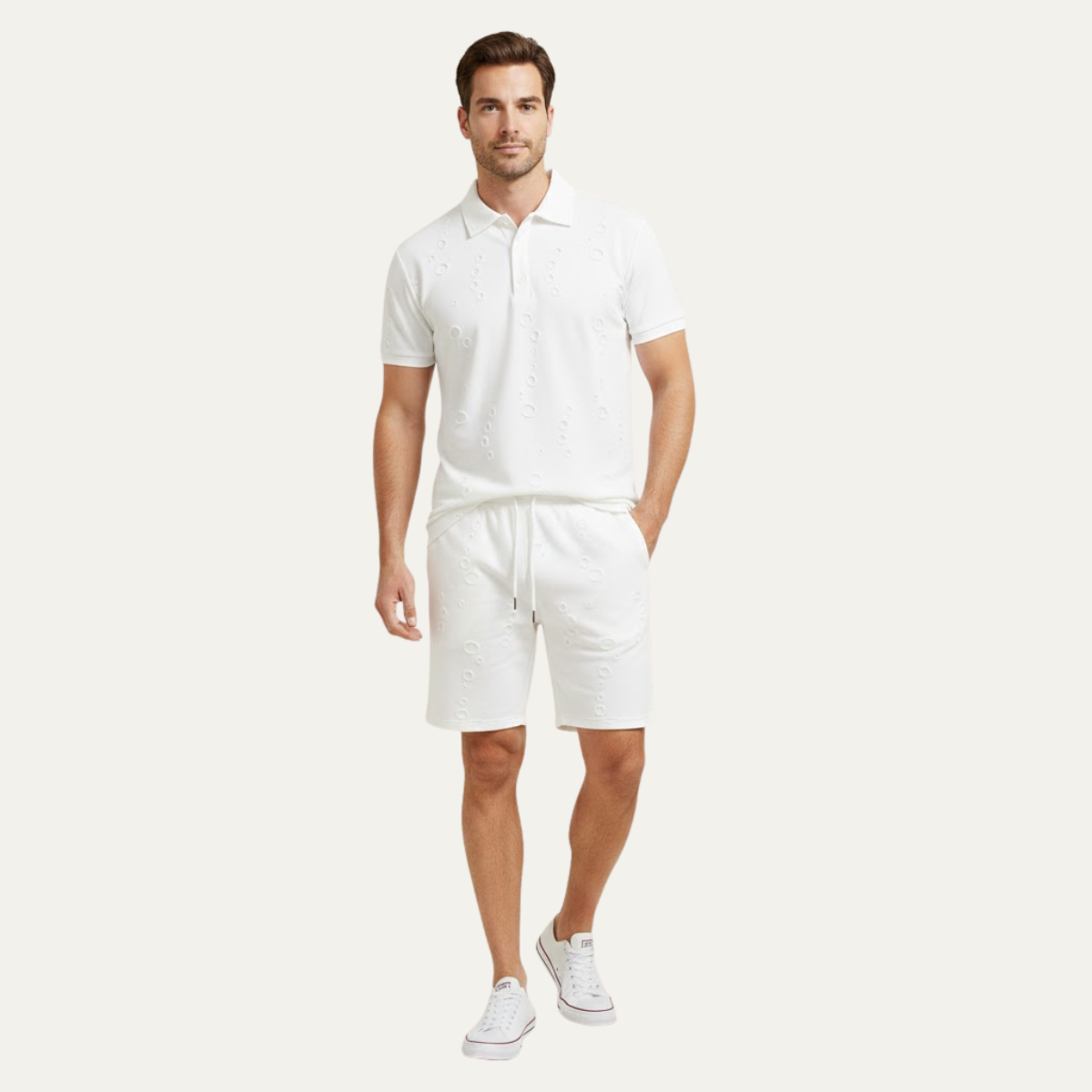 The Silverwood Men’s Lightweight Beachwear Set –Shirt & Shorts Set