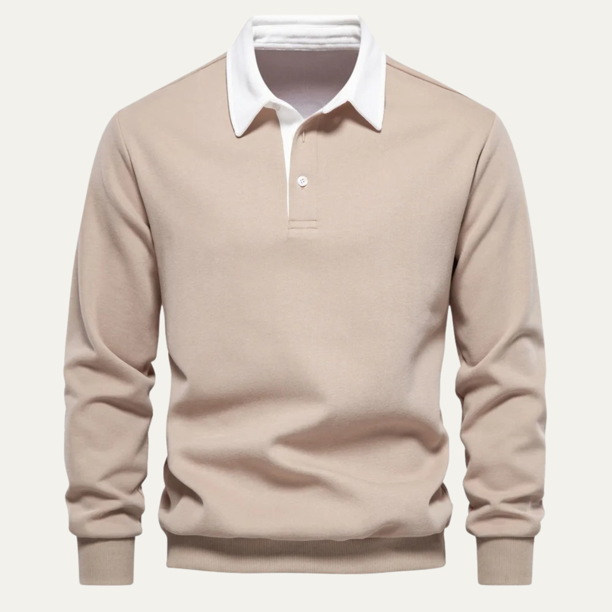 The Marlowe Men’s Casual Smart Polo Collar Sweater