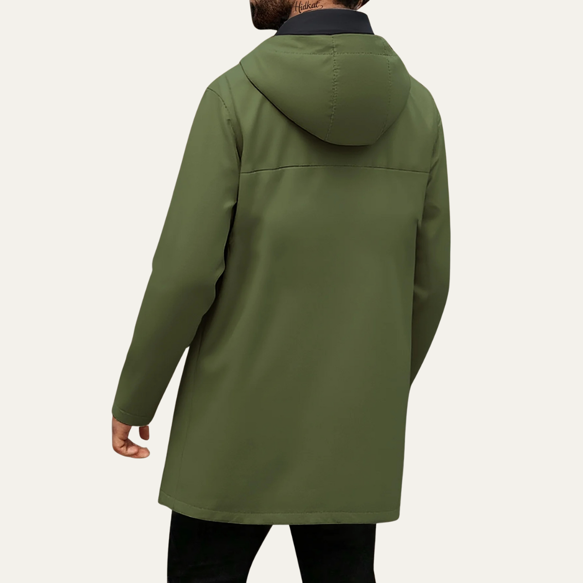 The Crestfall Waterproof Long Rain Jacket – Windproof Hooded Casual Coat