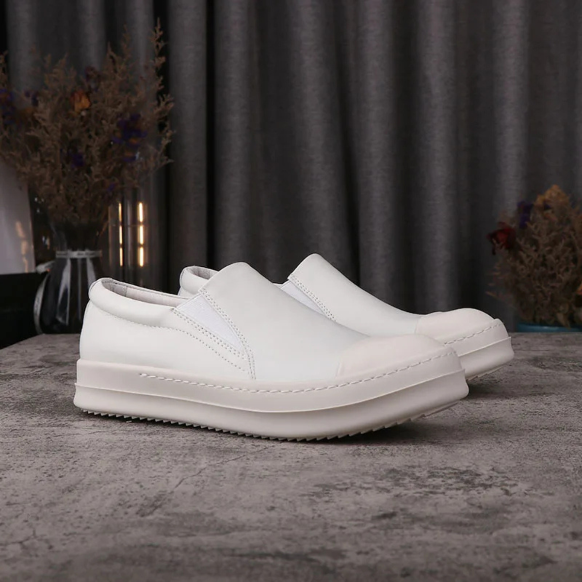 The Foxridge Men’s Luxury Faux Leather Summer Sneakers